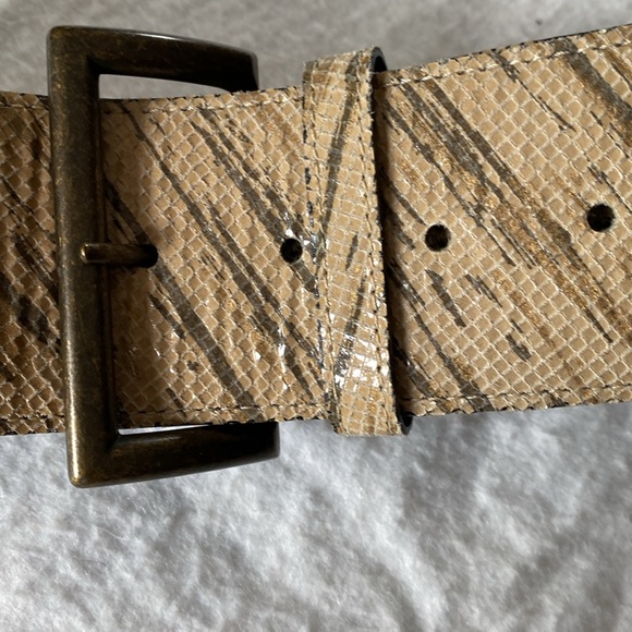 VINTAGE KUDOS LEATHER BELT 80/32 . - Picture 2 of 5